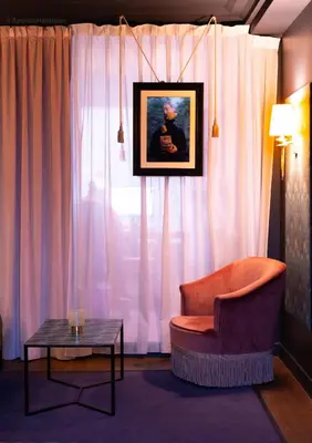 Coin salon dans l'établissement Hotel Taylor