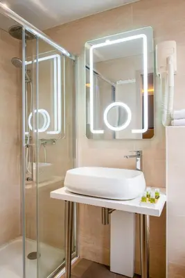 Salle de bains dans l'établissement Hotel Cactus
