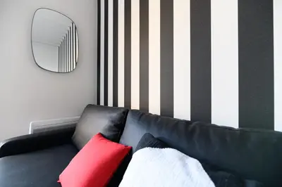 Coin salon dans l'établissement Daumier - New 2 Bdrs Flat near la Seine