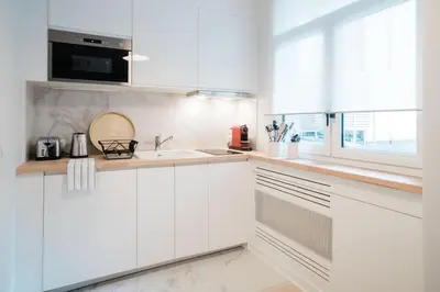 Cuisine ou kitchenette dans l'établissement SUITE GIDE : au cœur de la Rive Gauche, neuf, design, 2/4 personnes