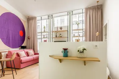 Coin salon dans l'établissement Appartement Panthéon - Feuillantines