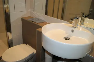 Salle de bains dans l'établissement Hotel d'Amiens
