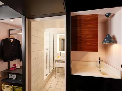 Salle de bains dans l'établissement Mama Shelter Paris East