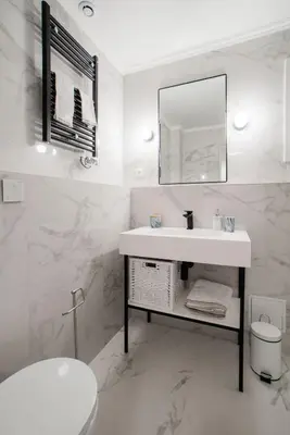 Salle de bains dans l'établissement SUITE DESNOS : au cœur de la Rive Gauche, neuf, design, 2 personnes
