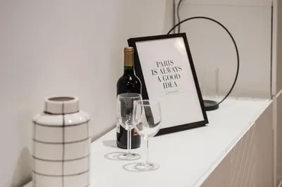 Boissons dans l'établissement SUITE COCTEAU : au cœur de la Rive Gauche, neuf, design, 2/4/6 personnes