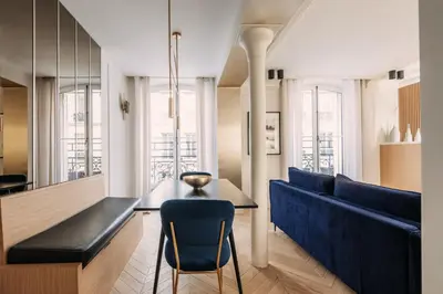 Coin salon dans l'établissement HIGHSTAY - Luxury Serviced Apartments - Louvre-Rivoli