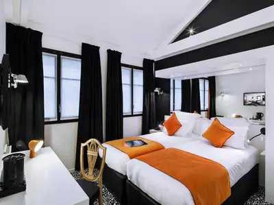 Un ou plusieurs lits dans un hébergement de l'établissement Best Western Premier Faubourg 88