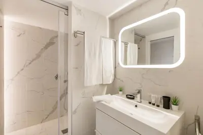 Salle de bains dans l'établissement B1 Loft Duplex 175Blo-Paris Convention