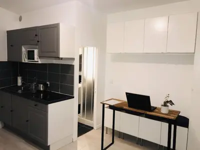 Cuisine ou kitchenette dans l'établissement Studio 17 - Cosy & Modern