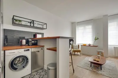 Cuisine ou kitchenette dans l'établissement Cocooning Apt St Germain - 4 pers