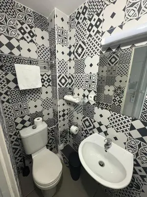 Salle de bains dans l'établissement HOTEL DU MONT LOUIS