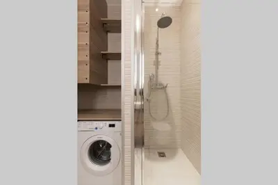 Salle de bains dans l'établissement Appartement d'architecte Amsterdam Saint-Lazare