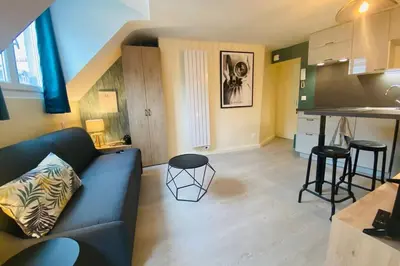 Cuisine ou kitchenette dans l'établissement StTUDIO Champs Elysées