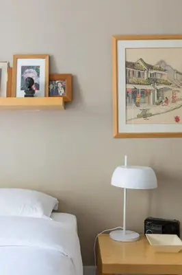 Un ou plusieurs lits dans un hébergement de l'établissement Veeve - Muted Beauty in Batignolles