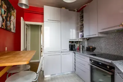 Cuisine ou kitchenette dans l'établissement Veeve - Muted Beauty in Batignolles
