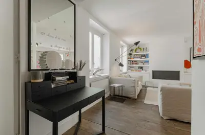 Un ou plusieurs lits dans un hébergement de l'établissement 502254 - Spacious duplex apartment for 12 people near Les Halles