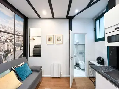 Cuisine ou kitchenette dans l'établissement 114 - Urban Saint Denis Couture
