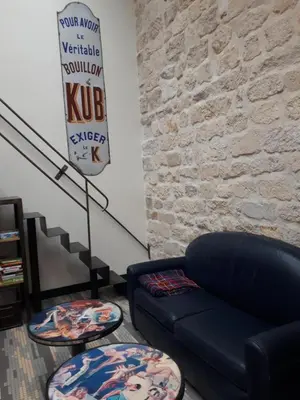 Coin salon dans l'établissement Le nichoir aux oiseaux