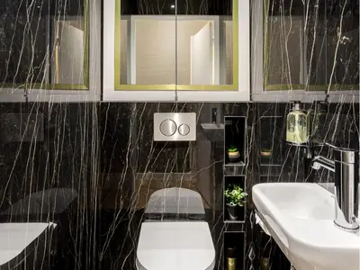 Salle de bains dans l'établissement Merveil - Luxury Suite - Tour Eiffel - Laos