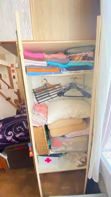 Un ou plusieurs lits superposés dans un hébergement de l'établissement Petit appartement au cœur de PARIS