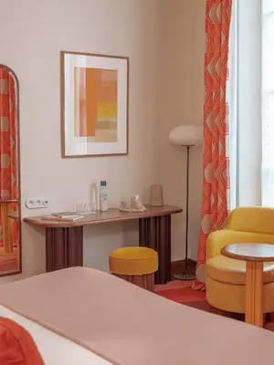 Coin salon dans l'établissement Hôtel Saint-André des Arts