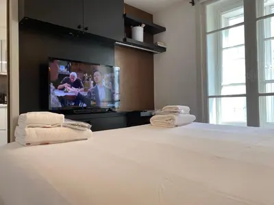 Un ou plusieurs lits dans un hébergement de l'établissement Les appartements de l'atelier Paris 15