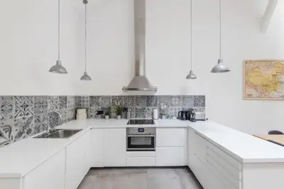Cuisine ou kitchenette dans l'établissement Les appartements de l'atelier Paris 15