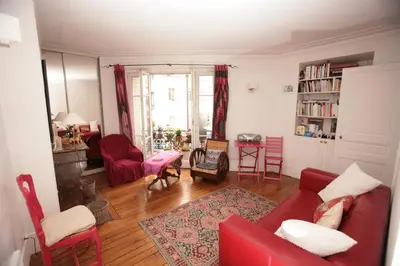 Coin salon dans l'établissement Appartement Opéra Paris