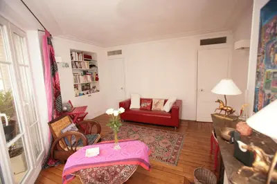 Coin salon dans l'établissement Appartement Opéra Paris