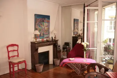 Coin salon dans l'établissement Appartement Opéra Paris