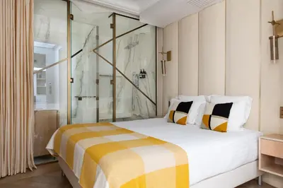 Un ou plusieurs lits dans un hébergement de l'établissement HIGHSTAY - Luxury Serviced Apartments - Tuileries Garden