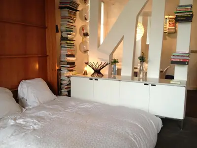 Un ou plusieurs lits dans un hébergement de l'établissement duplex top central Marais