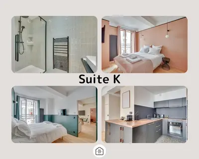 Cuisine ou kitchenette dans l'établissement 167 Suite K - Superbe Appartement à Paris