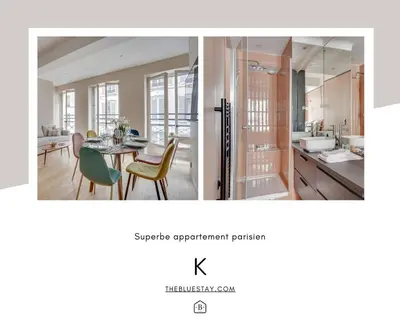 Cuisine ou kitchenette dans l'établissement 167 Suite K - Superbe Appartement à Paris