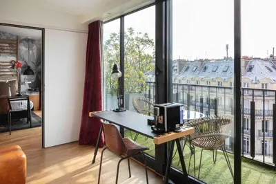 Balcon ou terrasse dans l'établissement Le 123 Sébastopol - Astotel