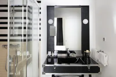 Salle de bains dans l'établissement Le 123 Sébastopol - Astotel