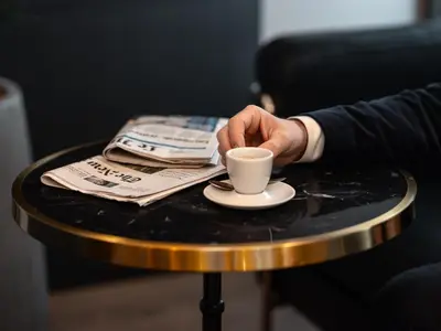 Plateau bouilloire dans l'établissement Grand Hotel Lafayette