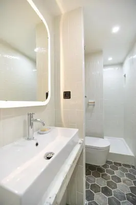 Salle de bains dans l'établissement Boutik Boheme Le jardin Montmartre