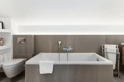 Salle de bains dans l'établissement B4 Loft Duplex 175Blo-Paris Convention
