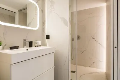 Salle de bains dans l'établissement B4 Loft Duplex 175Blo-Paris Convention