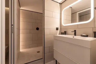 Salle de bains dans l'établissement B5 Loft Duplex 175Blo-Paris Convention
