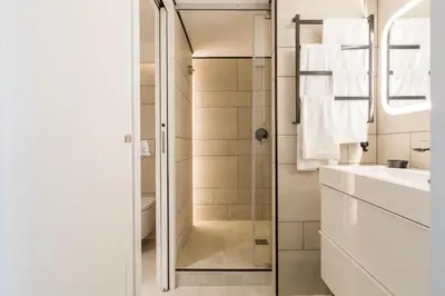 Salle de bains dans l'établissement B5 Loft Duplex 175Blo-Paris Convention