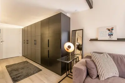 Coin salon dans l'établissement B6 Loft Duplex 175Blo-Paris Convention