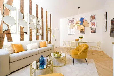 Coin salon dans l'établissement Luxury home in PARIS - Musée du Louvre