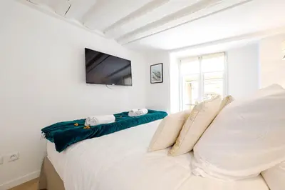Télévision ou salle de divertissement dans l'établissement Luxury home in PARIS - Musée du Louvre