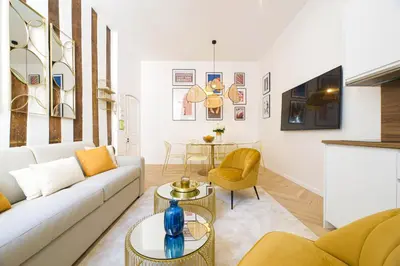 Coin salon dans l'établissement Luxury home in PARIS - Musée du Louvre