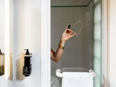 Salle de bains dans l'établissement Ibis Paris Gare Montparnasse 15ème