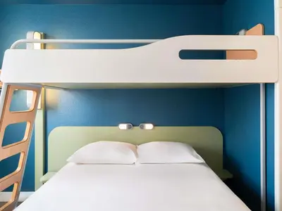 Un ou plusieurs lits dans un hébergement de l'établissement ibis Budget Paris La Villette 19ème