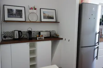 Cuisine ou kitchenette dans l'établissement Paris-sur-seine-chez-caroline
