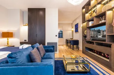 Coin salon dans l'établissement Luxury Apartment Paris Louvre II